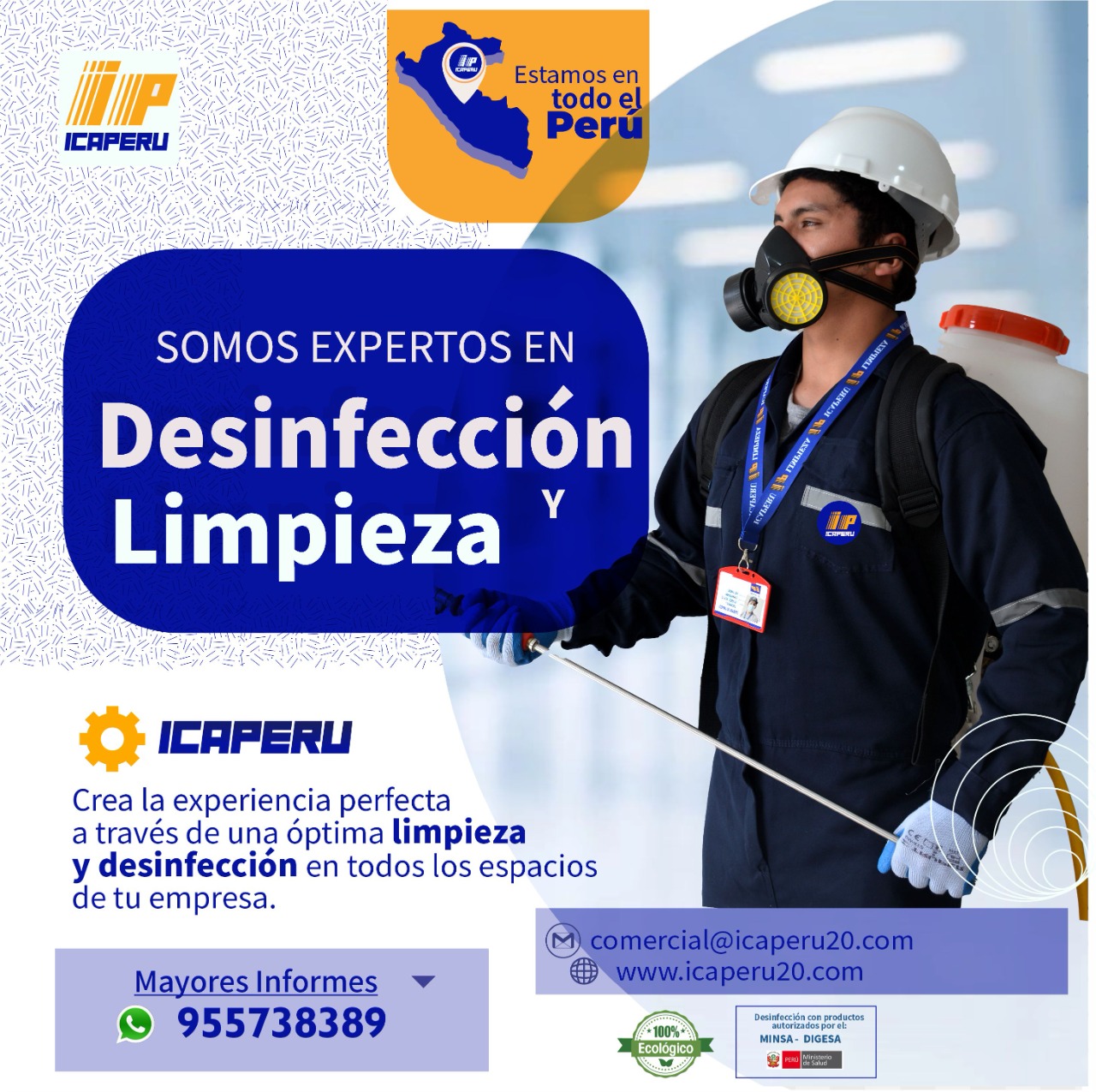 ICAPERU | Empresa de Limpieza y desinfección en el PERÚ Huamanga